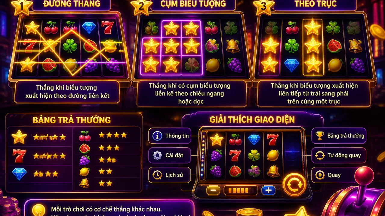 Đọc nhịp vòng quay dễ hơn: New88 so sánh slot trả thưởng theo dòng và theo cụm